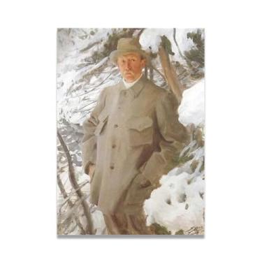 Imagem de LKXGRRSFG Impressão em tela do pintor Anders Zorn - Arte de obra-prima sueca, decoração de parede serenidade de verão e coleção de galeria de casa 80 x 112 cm