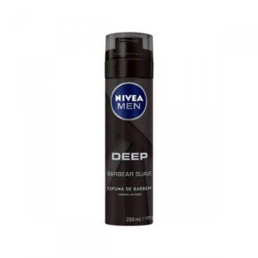 Imagem de Espuma de Barbear Nivea Men Deep Barbear Suave 200mL, 1, 200ml