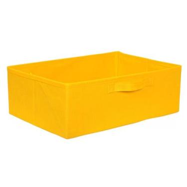 Imagem de Caixa Organizadora Bege 42x15x28 Para Armário Com Alça - Organibox, AM