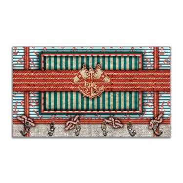 Imagem de Cabideiro De Parede Porta Chaves Náutica Marinheiro Mar 5