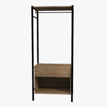 Imagem de Guarda Roupa Closet Roupeiro Modulado Berlim Preto Demolição