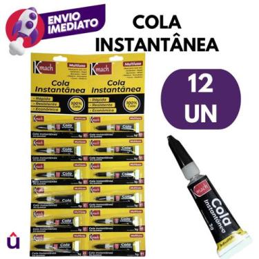 Imagem de Kit Super Cola Instantânea 3g Gel Ultra Secagem Rápida Adesivo Uso Ger