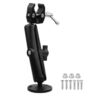 Imagem de Suporte estabilizador antivibração para motor de pesca, ajustável em 360°, serve para barras de 5 cm, suporte de bloqueio seguro para Minn Kota Terrova/Ulterra/PowerDrive, eixo de motor de pesca de