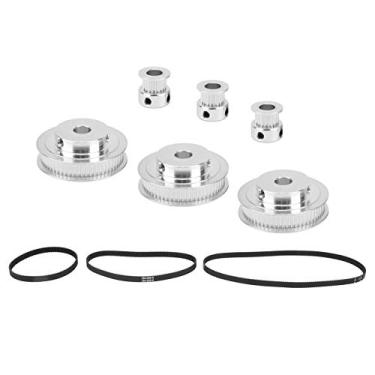 Imagem de Keenso 20 Dentes/60 Dentes Roda Síncrona de 8 Mm + 2GT - 200/280/400/mm Correia de tempo: Polia de Liga de Alumínio Premium para Transmissão Mecânica Eficiente