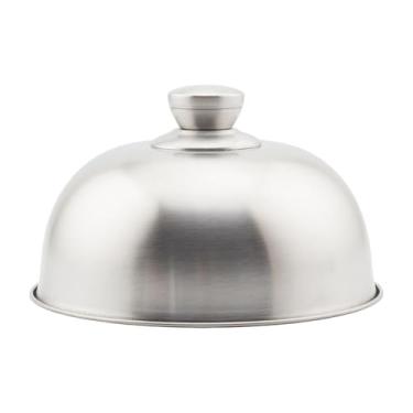 Imagem de Fenteer Tampa para grelha plana com cúpula derretida, tampa redonda para cozimento a vapor, para grelhar, para, cozinhar hambúrgueres de carne, 19.5x8.2 Cm