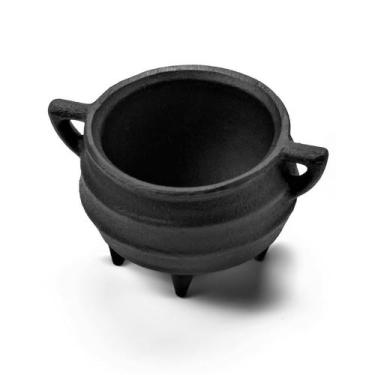 Imagem de Caldeirão Tripé Miniatura Ferro Panela Mineira 6x5,5cm 100ml