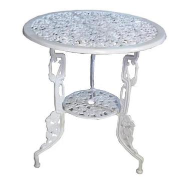 Imagem de Mesa de Alumínio Fundido Modelo Chinesa - Liderança Alumínios, Branco