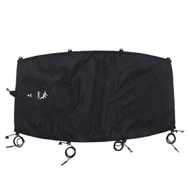 Imagem de Cockpit de caiaque Capa à prova d'água à prova d'água Poliéster Oxford Pano UV50 Proteção de bungee ajustável Cordos de caiaques de caiaques acessórios para barcos de canoagem (S)