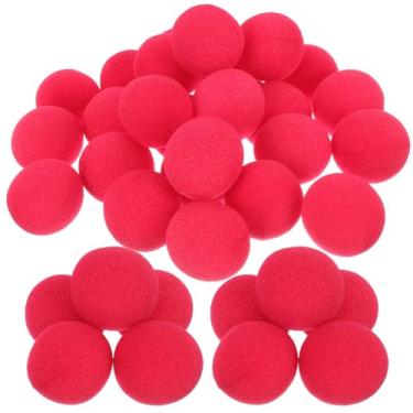 Imagem de Kisangel 50 pcs Bolinhas de Nariz de Espuma de Palhaço, Narizes de Palhaço Vermelhos para Máscaras, Cosplay, Decorações de Festa Temática de Circo