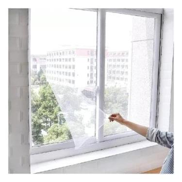Imagem de Kit 02 Tela Mosquiteiro Para Janela 150x180cm Anti-inseto Autocolante Pernilongo Removível