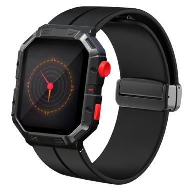 Imagem de Lamshaw Compatível com pulseiras de smartwatch Atari 2600, pulseiras de substituição de silicone macio de liberação rápida compatíveis com smartwatch Atari 2600 (preto)