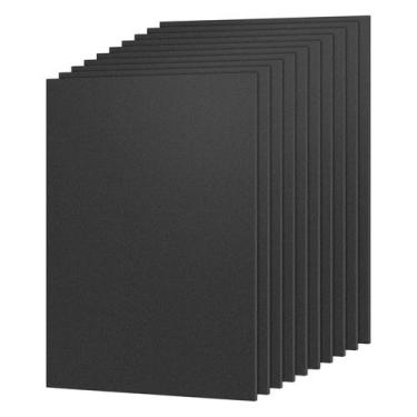 Imagem de Folha de plástico KAITELA ABS 12x16x3mm preta Pacote com 10
