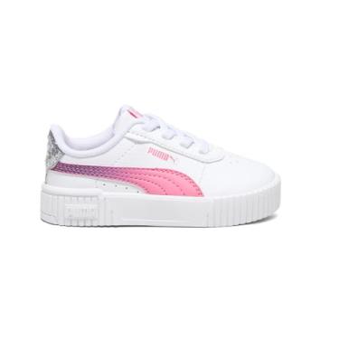 Imagem de PUMA Tênis infantil feminino Carina 2.0 Star Glow Slip On Casual - Branco - Tamanho 4 M
