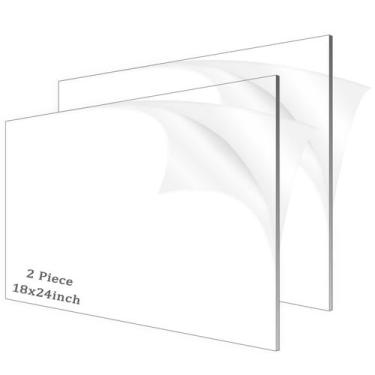 Imagem de Folhas de acrílico ADTDA 3 mm de espessura 45 cm x 60 cm 2 peças