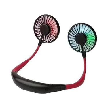 Imagem de 360 graus Ventilador De Pescoço Portátil De Rotação Que Muda De Cor LE