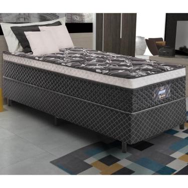 Imagem de Cama Box Conjugado Solteiro com Colchão (88x71x188) Opala Gazin CR35330 Preto