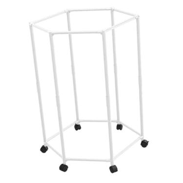 Imagem de Fenteer Solução de armazenamento de cabideiro de roupas, cabideiro portátil de grande capacidade para secagem ao ar, bolsas, saias e quarto, Solteiro Branco