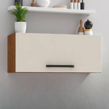 Imagem de Armário Refrigerador 700 Lapis Nogueira Off White