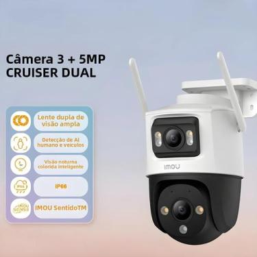 Imagem de Câmera De Vigilância Externa Para Casa Com Lente Dupla De 8MP IMOU Cru