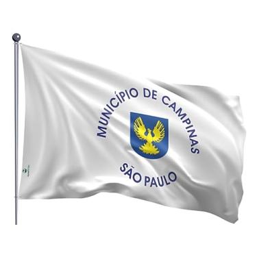 Imagem de Bandeira do Município de Campinas Dupla Face Estampada Tamanho 70x100cm