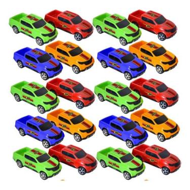 Imagem de Kit 24 Brinquedos Carrinho Pick-up Caminhonete Doação