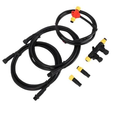 Imagem de AYNEFY Kit de Partida NMEA 2000, Grau Marítimo Com Cabos de Backbone para Monitoramento de Dados do Motor, Instalação de Plug e Reprodução para Lowrance e Simrad