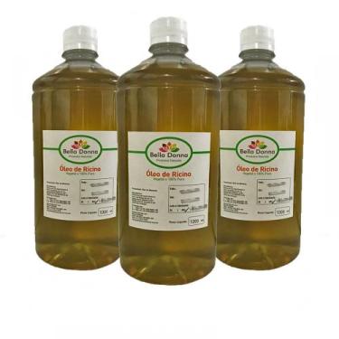 Imagem de 3 Lt Óleo De Rícino Puro C/ Laudo De Análise Cresc.de Cabelo - Bella D