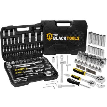 Imagem de Kit Ferramentas Jogo Soquetes 94 Peças Aço Crv + Maleta The Black Tool