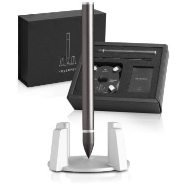 Imagem de Caneta Esferográfica Executiva Vertical com Tinta e Recarga de Alta Qualidade, NOVIUM SHBPAL001, Cinza