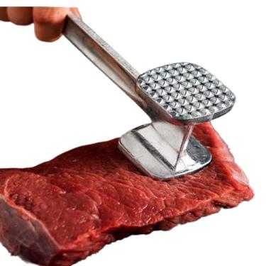 Imagem de Martelo de Carne, Batedor de Carne e Amaciador de Carne Profissional para Carnes e Bifes Cozinha em Alumínio(Aluminio)