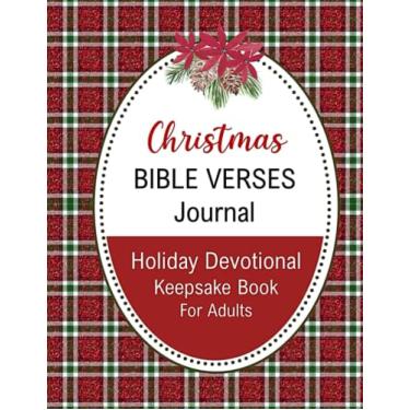 Imagem de Christmas Bible Verses Journal | Holiday Devotional Keepsake Book for Adults: Scripture Prayer Notebook with Inspirational Quotes and Prompts