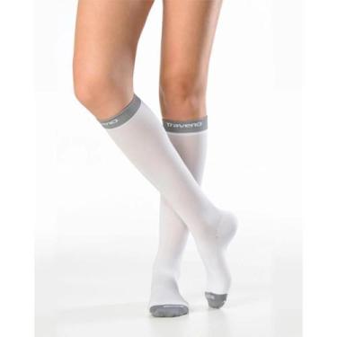 Imagem de Meia De Viagem Traveno 170 Sigvaris Unissex Branca - G