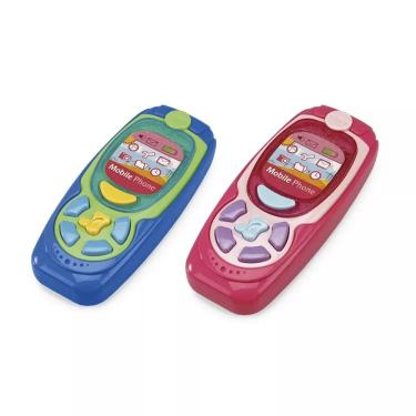 Imagem de Brinquedo para Bebês Meu Primeiro Celular Luz e Som 6454 Xplast
