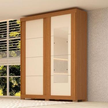Imagem de Guarda-Roupa Casal Helena 2 Portas 2 Gavetas com Espelho 100% Mdf Flex