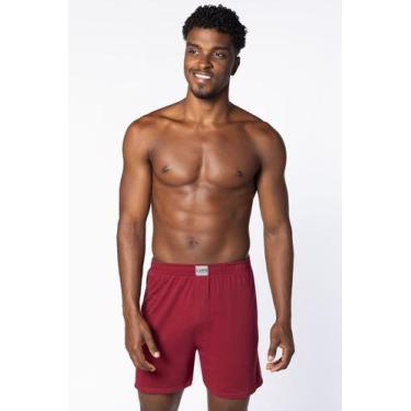 Imagem de Cueca Samba Canção Adulto Algodão Lupo 18611, G, Marsala