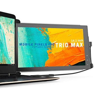 Imagem de Monitor portátil Trio Max Mobile Pixels, monitor triplo, duplo, IPS Full HD de 14 polegadas para notebooks, tela portátil com USB C/USB A, compatível com Windows/Mac/OS/Android/Switch (somente 1 monitor)