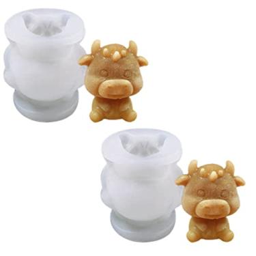 Imagem de Bandeja de cubo de gelo de vaca com tampa, molde para máquina de gelo foBeyondNicer Freezer com recipiente, para resfriar uísque, coquetéis, café, vinho, fácil liberação livre de BPA (2, mini)