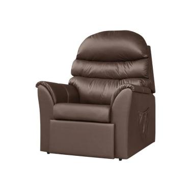 Imagem de Poltrona Do Papai Reclinável E Retrátil Em Corino Marrom
