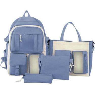 Imagem de Kit Mochila Escolar Passeio Feminina Com Espaço Notebook - HWJ