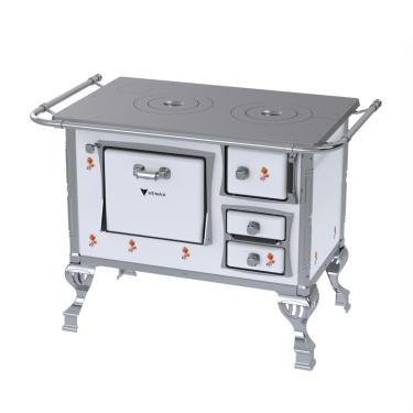 Imagem de Fogao a Lenha GII N 1 Branco Flor Sem Tampa Se