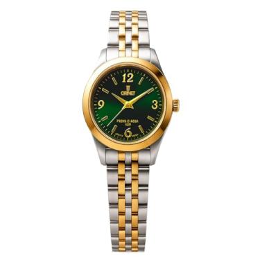 Imagem de Relógio Feminino Orinet Original A Prova D Agua Prata/golden (Prateado/Dourado-Verde)