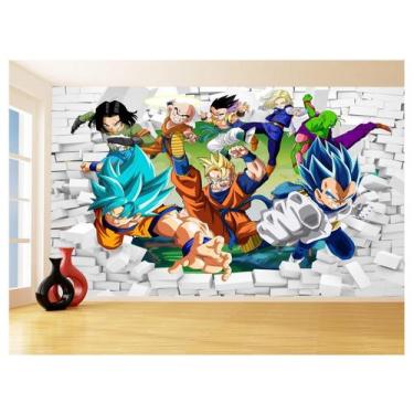 Imagem de Papel De Parede 3D Dragon Ball Goku Vegeta Anime 3,5M Dbz30 - Você Dec