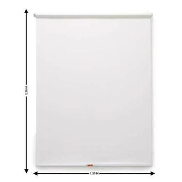 Imagem de Persiana Rolo Translúcida Branca Off-White 1,20 X 2,20 - Wallpaper