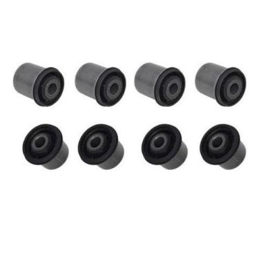 Imagem de Kit 8 Bucha Bandeja Inferior Superior Nova Trailblazer 2013/ - Grazzim