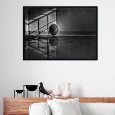Imagem de Quadro Decorativo Fotografia Bola De Basquete 45x34cm - Quadros On-Lin