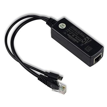 Imagem de Micro USB Micro USB IEEE 802.3af Divisor de PoE Ativo Alimentação sobre Ethernet 48V a 5V 2.4A para Tablets, Dropcam ou Raspberry Pi (48V a 5V 2.4A)