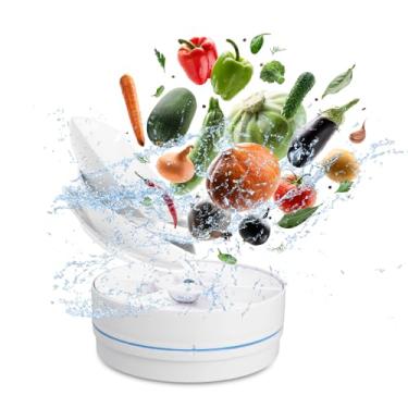 Imagem de DOUQIFEI Mini Máquina de Lavar Louça Portátil, sem Fio, para Lavagem Eficaz de Frutas e Vegetais, com Pia Compacta e Azul