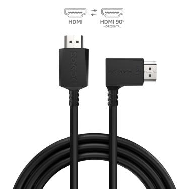 Imagem de Cabo HDMI 2.1 CONEC.90º Horizontal - Preto - 3M - PH21-3H-A
