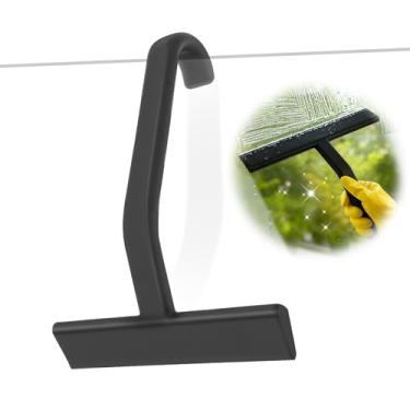 Imagem de Rodo de chuveiro, design de inclinação de 145°, rodo de silicone multiuso para janela, peça única de silicone com design de gancho embutido, ferramenta de limpeza para casa, cozinha, banheiro, carro