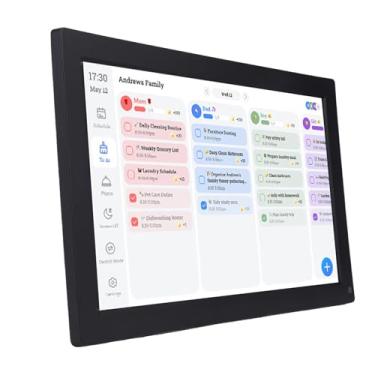 Imagem de Hyuduo Planejador Familiar Inteligente de 15,6 Polegadas, Calendário Digital, Tela Sensível Ao Toque Com Porta-retratos AI Cloud para Aplicativo FotoCube, Gerenciamento de Itinerário (Plugue UE